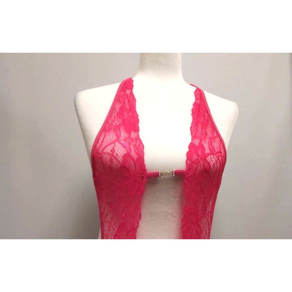 Teddy Bodysuit New Medium Hot Pink - Picture 3 of 5